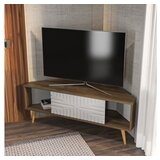 Hanah home tv polica mora walnut white | ePonuda.com