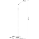 Globo 58504SSA - LED prigušiva dodirna podna lampa SILVIO LED/6,5W/230V bež | Eponuda.com