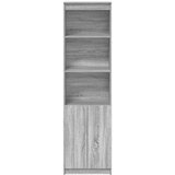 vidaXL Visoka komoda siva sonome 50x35x180 cm od konstruiranog drva | shoptok.hr
