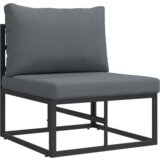 vidaXL Sjedeća garnitura za vrt 4 pcs Crna 213 x 141.5 x 71 cm | shoptok.hr