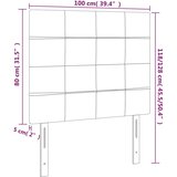  LED uzglavlje krem 100x5x118/128 cm od tkanine | shoptok.hr