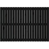  Uzglavlje za krevet Crno 127,5x3x90 cm od masivne borovine | shoptok.hr