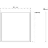 Greentech led panel ugr/nad koc 40w 130lm/w 3 cct 595x595x30mm philips driver ( PLX6060 ) | ePonuda.com