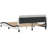  Okvir za krevet Dover bijelo-crni 160x200 cm umjetna koža | Eponuda.ba
