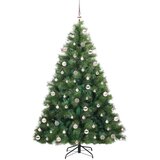 vidaXL Umjetno božićno drvce s stalakom Zelena 210 cm PE i PVC | shoptok.hr