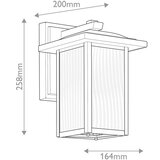  Kichler KL-CAPPANNA-S-BKT - Spoljašnje zidno svetlo CAPPANNA 1xE27/60W/230V IP44 | Eponuda.com