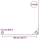 vidaXL Cerada 650g / m² Bež 1,5 x 2 m Platno s PVC premazom | shoptok.hr