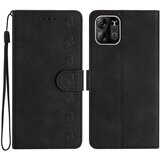 INORCO Ovitek za telefon Tecno Spark Go 2023 4G PU usnjeno stojalo Shell z vtisnjenim metuljem, preklopni ovitek za denarnico, (22035814) Cene
