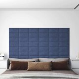  Zidna uzglavlja 12 pcs Plava 30 x 15 cm tkanina | shoptok.hr