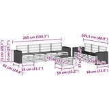  Setovi sofa 8 kom. Čvrsto drvo akacije | shoptok.hr