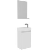 Hanah home Kupatilski ormarić sa umivaonikom i ogledalom (2 komada) Conza 45 383 | Eponuda.com