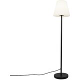 QAZQA Zunanja talna svetilka črna z belo senco 35 cm IP65 - Virginia Cene