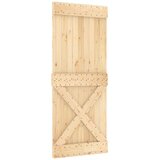  Klizna vrata NARVIK Prirodna i crna 85 x 210 cm (213,5 cm) | shoptok.hr