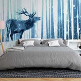  Tapeta - Deer in the Snow (Blue) 100x70 Cijene