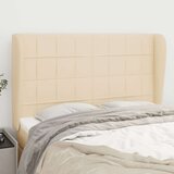 Uzglavlje s ušima krem 147x23x118/128 cm od tkanine Cijene