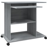  Stol za računalo boja hrasta 80 x 50 x 75 cm konstruirano drvo | shoptok.hr