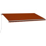 Tenda na ručno uvlačenje 600 x 300 cm narančasto-smeđa | Eponuda.ba