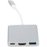  USB-C hub 3u1 sa Power Delivery (PD) 100 W i HDMI 4K Cene