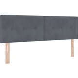  Krevet s opružnim okvirom i madracem &amp LED Tamno siva 160x200 cm Baršun | shoptok.hr