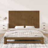  Stensko posteljno vzglavje medeno rjavo 159,5x3x90 cm borovina, (20736229) | Shoptok.si