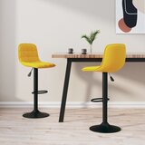  Barski stolci 2 kom boja senfa baršunasti | shoptok.hr