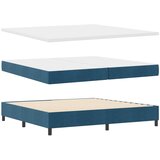  Krevet s opruga kutije Tamno plava 200 x 200 cm Baršun | shoptok.hr