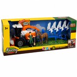  Agricultural Combine Harvester with Header and Plow Farmer Figures Horse Lights Sounds 4 pcs. | Shoptok.si