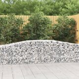  Lučne gabionske košare 4 kom 400x50x60/80 cm pocinčano željezo | shoptok.hr