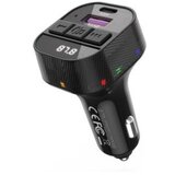 XO transmitter FM Bluetooth MP3 auto punjač 30W BLACK + kabl za telefon USB-C - USB-C | ePonuda.com