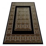 RugsX Preproga ALLURE 1968 Grški ključ, okvir - strukturna, elegantna, glamur črna / zlato 180x270 cm, (22045497) | Shoptok.si