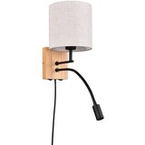 Tri O Bež/u prirodnoj boji zidna lampa ø 18 cm Nilam – Cijene