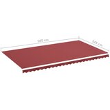  Zamjenska tkanina za tendu bordo 6 x 3,5 m | shoptok.hr
