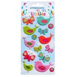 Luna The Littlies: Madaras 3D puhasti nalepke set 10x22cm velikost Cene
