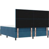 Box spring krevet Tamno plava 180 x 200 cm Baršun | shoptok.hr