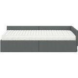  Kutni krevetni okvir s madracem Ostalo 2 pcs Siva tkanina | shoptok.hr
