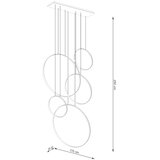 Thoro Črna aluminijasta LED viseča svetilka RIO &amp;ndash; Slike