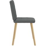 vidaXL Jedilni stoli 2 kosa temno sivo blago | Shoptok.si