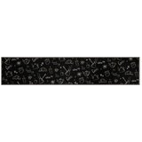  Kuhinjska preproga pralna dobro jutro črna 60x300 cm žamet | Shoptok.si