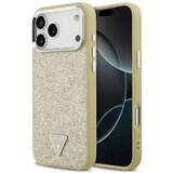  Maska za iPhone 17 Pro Max Guess Glitter Triangle Logo MagSafe zlatna Cene
