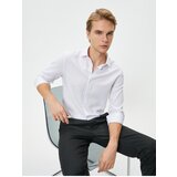 Koton Classic Shirt Half Italian Collar Buttoned Long Sleeve | shoptok.hr