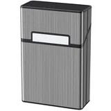 Kovinski etui za cigarete za 20 običajnih cigaret - magnetno zapiranje Black, (5000158306)
