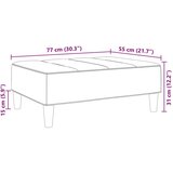 vidaXL Tabure crni 77x55x31 cm baršunasti | shoptok.hr