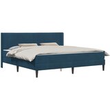  Okvir kreveta s madracem s uzglavljem Plava 200 x 200 cm Baršun | shoptok.hr