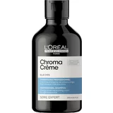 Loreal Professionnel Paris Chroma Crème Professional Shampoo Blue Dyes šampon za svetlo rjave lase za nevtralizacijo oranžnih tonov 300 ml za ženske