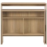 Barski stol s 2 stolne ploče boja hrasta 130 x 40 x 120 cm | shoptok.hr