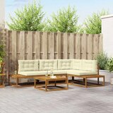  Set vanjskih sofa 5 Komad Prirodna i krem | shoptok.hr