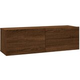  Stenska TV omarica rjavi hrast 100x30x30 cm konstruiran les, (20601413) | Shoptok.si