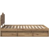  Konstrukcija postelje Oreh 150 x 200 cm Masivno borovo les, (5000102276) | Shoptok.si