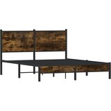  Metalni okvir kreveta bez madraca boja hrasta 140x190 cm | shoptok.hr