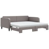  Dnevni krevet na razvlačenje smeđesivi 100 x 200 cm od tkanine | shoptok.hr
